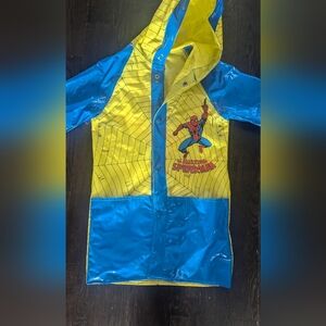Vintage 90s Spider-Man Kids Rain coat - Blue and Yellow